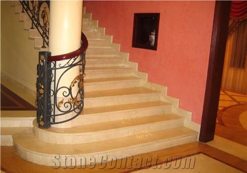 Beige Classico Marble Staircase