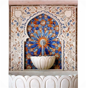 Moroccan Wall Fountain Executed By Kamico Moroccan Wall Fountain Executed By Kamico