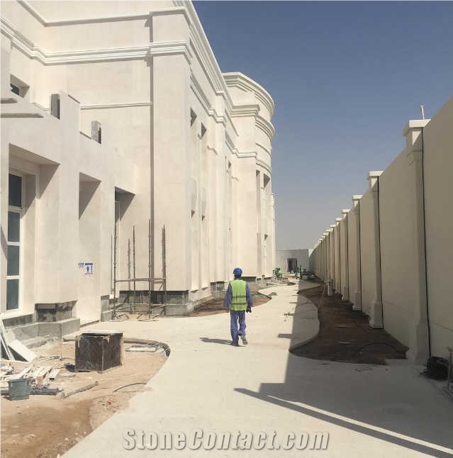 Spuma Beige Limestone Facade