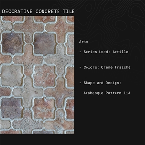 Artillo Arabesque Pattern Terracotta Wall Tiles