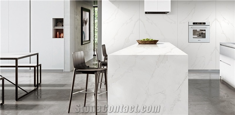 SG Calacatta Premium Quartz Kitchen Countertop