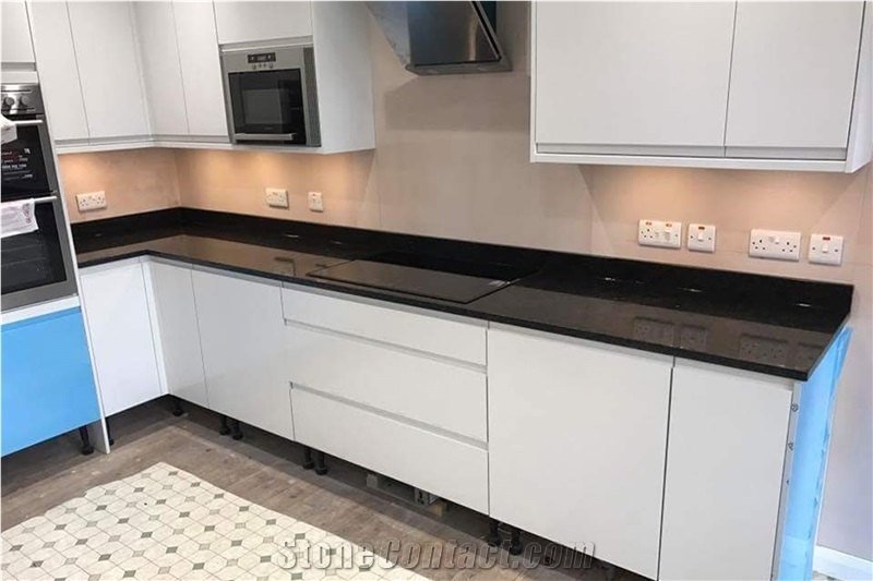 Absolute Black Granite Kitchen Countertop