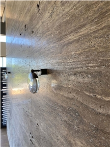 Silver Travertine Bathroom Design Project