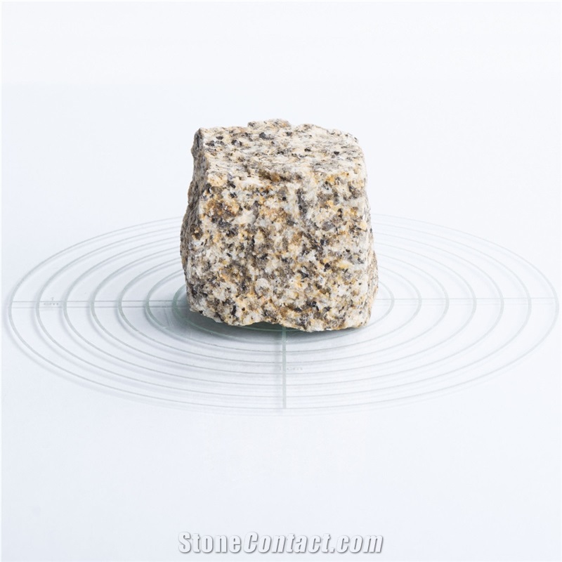 Split Granite Cobble Stone, Cube Stone Pavers 5X5x5 Cm