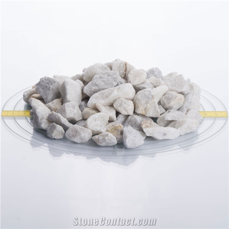 White Marble Crushed Stone, Decorative Chippings 16-32 Mm