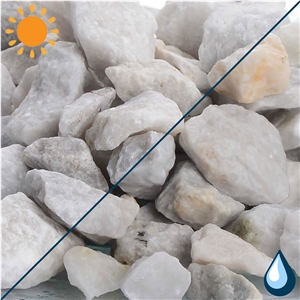 White Marble Crushed Stone, Decorative Chippings 16-32 Mm