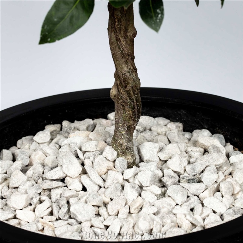 White Marble Crushed Stone, Decorative Chippings 16-32 Mm