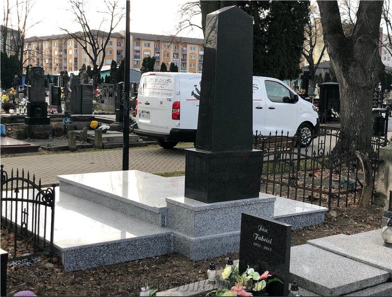 Grey Granite And Absolute Black Granite Monuments