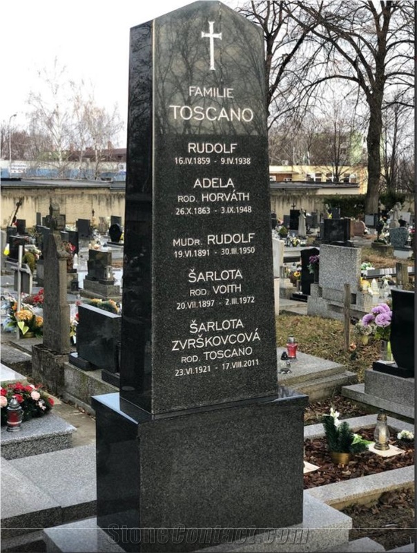 Grey Granite And Absolute Black Granite Monuments