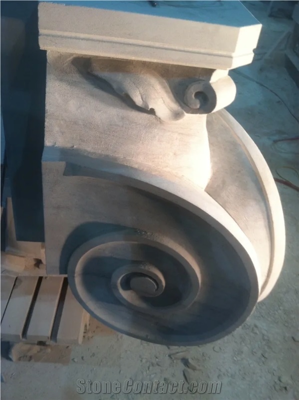 Limestone Column Capital