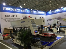 MLS-2522 Sintered Stone, Ceramic, Porcelain High Speed Straight Line Double Edging And Polishing Machine