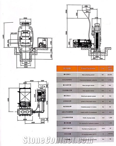 MPH- 5200 Hydraulic Press Molding Equipment