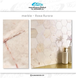 Rosa Aurora Marble Wall Tiles, Marble Floor Tiles