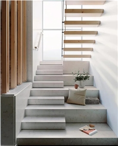 Sughero Quartz Staircase- Steps And Risers