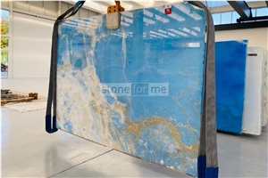 Blue Ocean Onyx Slabs