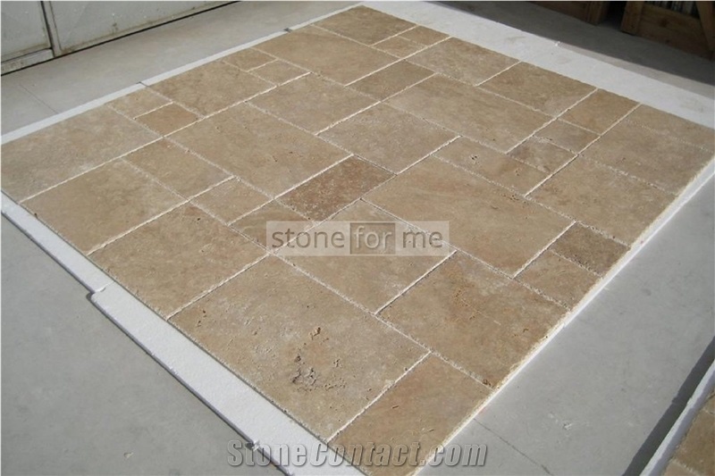 Light Walnut Travertine French Pattern