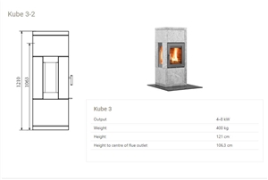 Kube Stove - Soapstone Stove