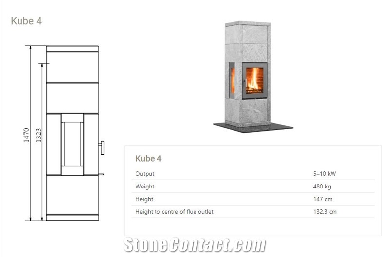 Kube Stove - Soapstone Stove