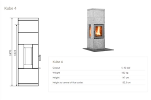 Kube Stove - Soapstone Stove