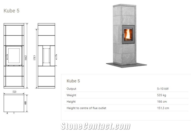 Kube Stove - Soapstone Stove