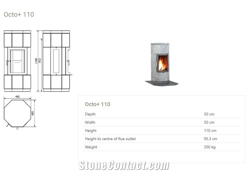 Sel Kleber Soapstone Stoves-Octo Series