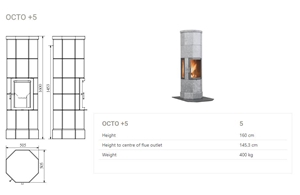 Sel Kleber Soapstone Stoves-Octo Series