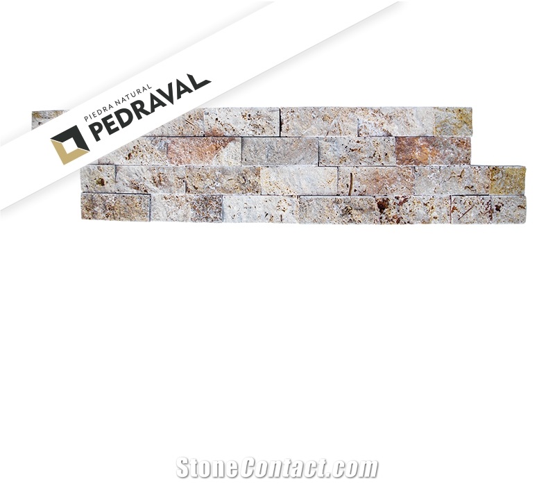 Resina Fine Range:Pre Assambled Travertine Gris Marfil Veneer