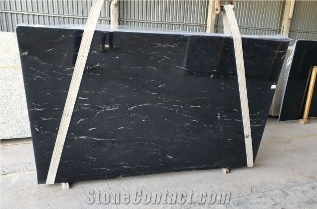 Via Lactea Black Granite Slabs