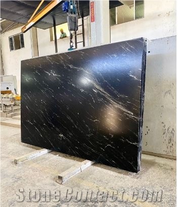 Via Lactea Black Granite Slabs