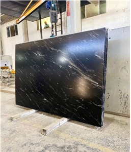 Via Lactea Black Granite Slabs