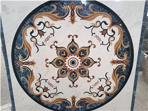 Luxury Waterjet Cutting Marble Floor Medallion