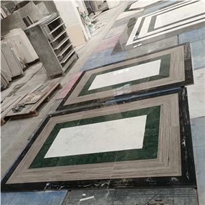 Waterjet Customized Floor Marble Medallion For Entrance