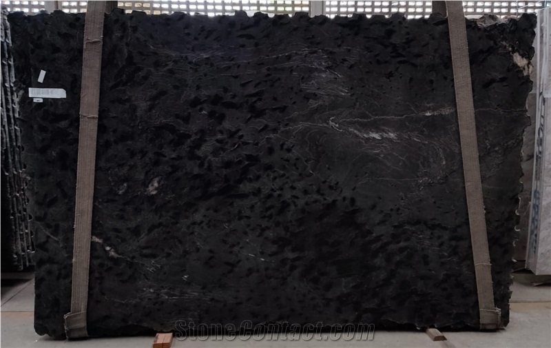 Galapagos Black Granite Polished Slabs