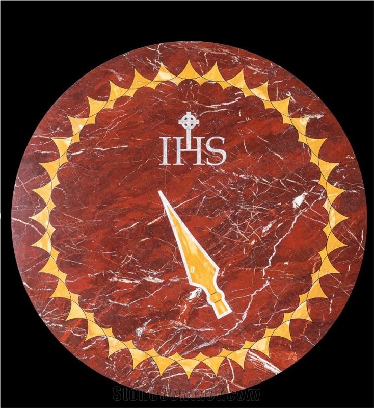Marble Inlay Waterjet Medallions