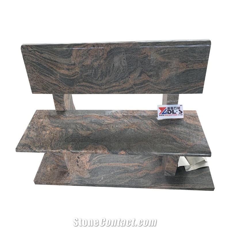 Bench Simple European Aurora Granite Stone Bench Monuments