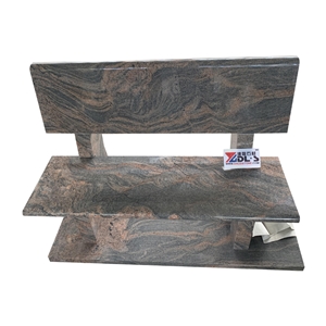 Bench Simple European Aurora Granite Stone Bench Monuments