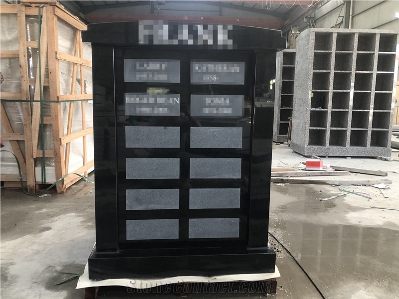 Black Granite Costomized Columbarium