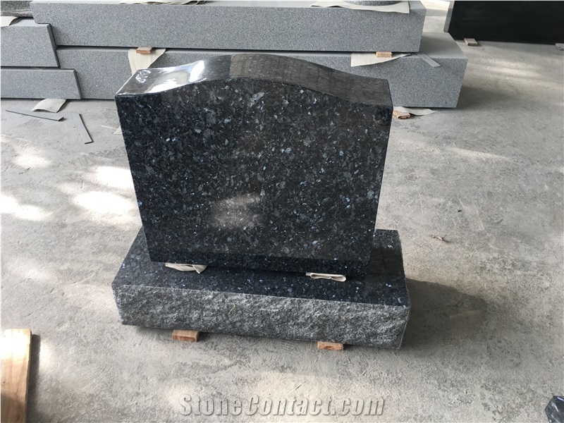 Blue Pearl Granite Upright Monuments