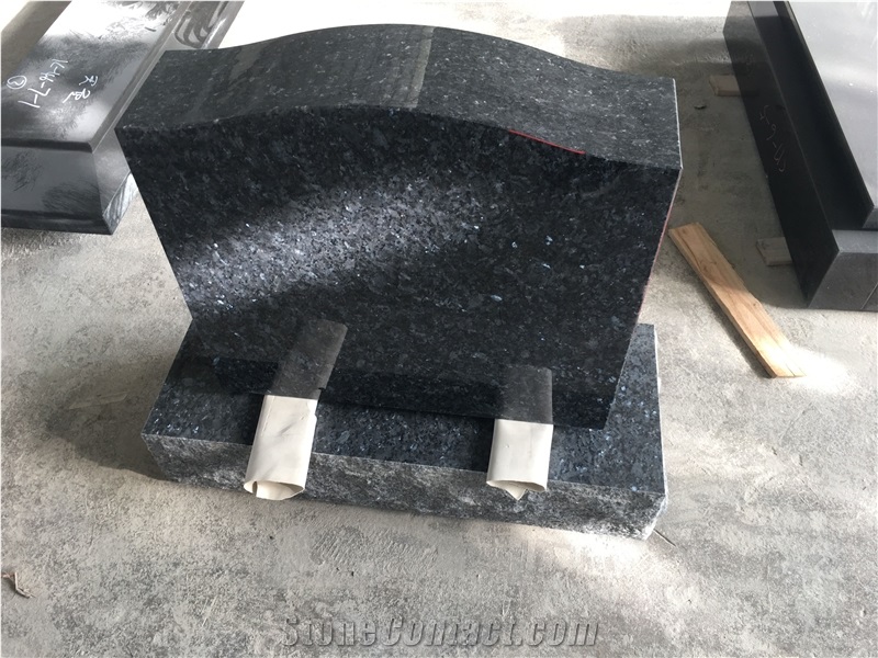 Blue Pearl Granite Upright Monuments