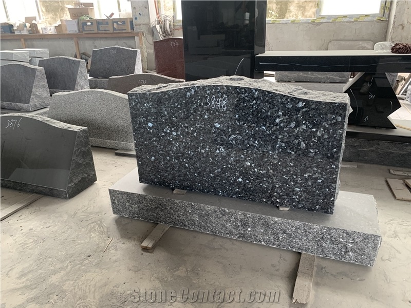 Blue Pearl Granite Upright Monuments