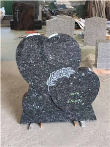 Blue Pearl Granite Upright Monuments