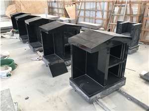 China Black Granite Urn Small Columbarium Niche