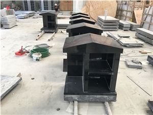 China Black Granite Urn Small Columbarium Niche