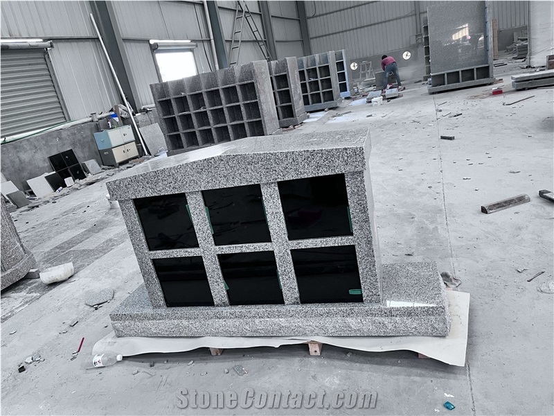 China G603 Grey Granite Columbarium Niches American Style