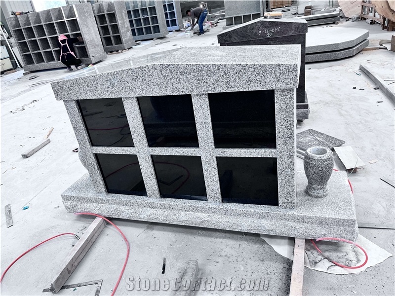 China G603 Grey Granite Columbarium Niches American Style