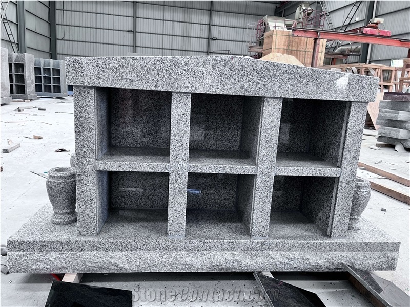 China G603 Grey Granite Columbarium Niches American Style