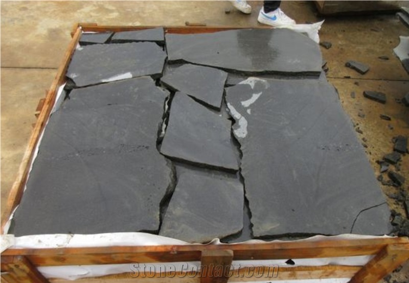 Crazy Stone Grey Basalt Irregular Flagstone