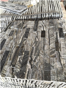 Cultured Stone Black Wooden Wall Cladding Veneer Cultured Stone Black Wooden Wall Cladding Veneer