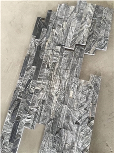 Cultured Stone Black Wooden Wall Cladding Veneer