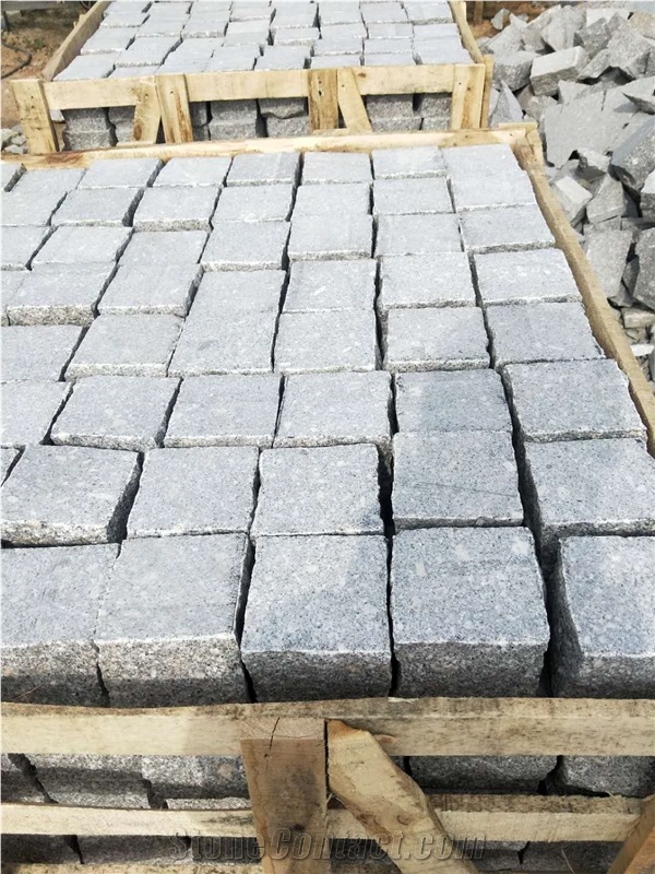 G375 Grey Granite Cobble Stone Paver Stone